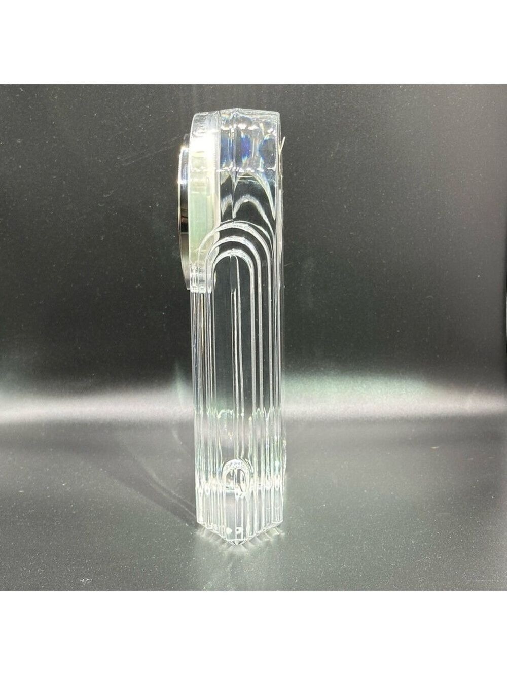 Waterford Crystal Art Deco Clock - Large 7" Tall - Picture 5 of 16